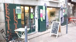 Store front at Festina Lente in Grenoble