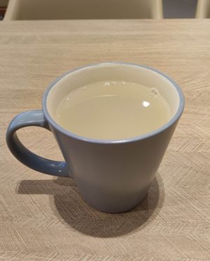 Hot Homemade Barley (unsweetened option) 自制薏米水 at D'Life Signature 蔬品軒 - Chinatown Pt in Central Singapore