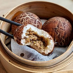 Vegan Truffle Mushroom Bun at D'Life Signature 蔬品軒 - Chinatown Pt in Central Singapore