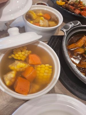Daily Soup = Corn soup ~ 14/5/24 at D'Life Signature 蔬品軒 - Chinatown Pt in Central Singapore