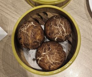 Truffle mushroom buns at D'Life Signature 蔬品軒 - Chinatown Pt in Central Singapore
