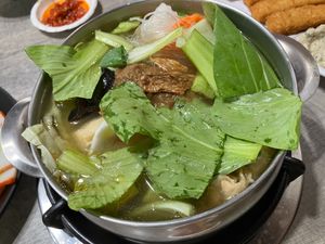 Ginger hot pot at YuanHe Vegetarian Hotpot - 圓和素鍋 in Taipei