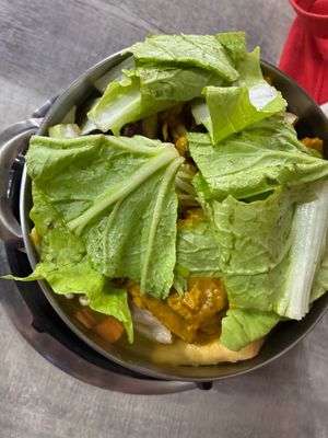 Nanyang curry hot pot at YuanHe Vegetarian Hotpot - 圓和素鍋 in Taipei