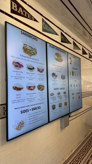 Menú  at Clover Food Lab - Harvard Science Center in Cambridge