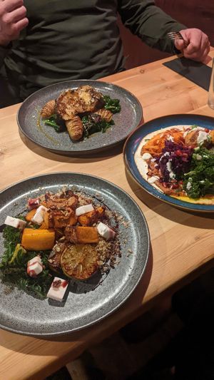 Main dishes at Nooch in Shrewsbury