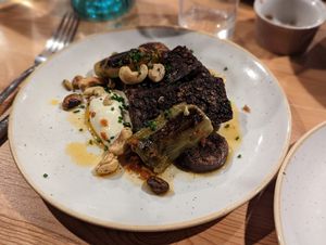 Vegan black pudding at Nooch in Shrewsbury