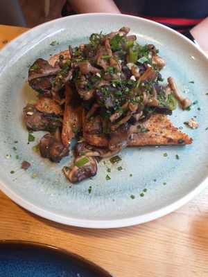 Wild mushrooms on toast at Nooch in Shrewsbury