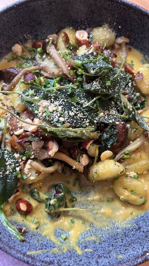 New Menu - Wild Mushroom Gnocchi. Absolutely amazing. 10/10. The best gnocchi I’ve ever had.   at Nooch in Shrewsbury