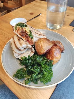 Breakfast burrito at Nooch in Shrewsbury