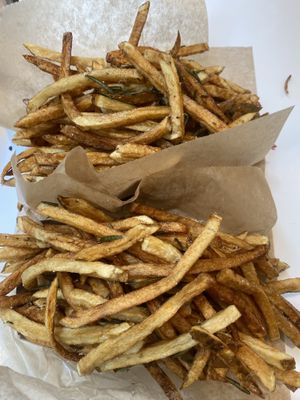 Rosemary fries for dessert 😀  at Clover Food Lab - Downtown in Boston