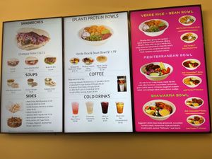 Menu June 2024  at Clover Food Lab - Downtown in Boston