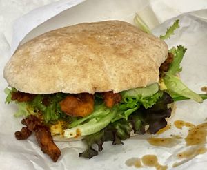 Nashville hot chicken sandwich   at Clover Food Lab - Downtown in Boston