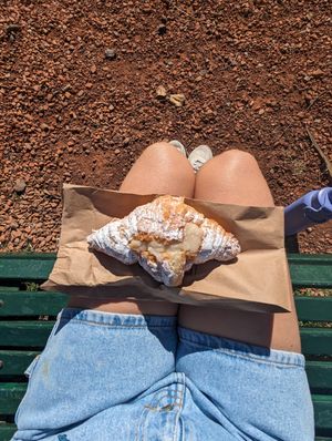 Croissant con pasta de almendras at Craft Vegan Bakery Botánico in Buenos Aires