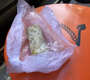 Vegan veggie wrap at Craft Vegan Bakery Botánico in Buenos Aires