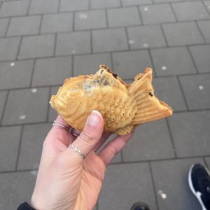 Red bean paste filling #Veganuary at Bing Go in Dusseldorf