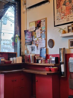 Interior at Wyckoff Starr Coffee Shop in Brooklyn