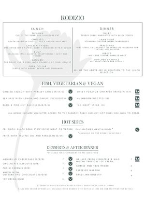 Menu 2 at Jardim Rodizio Grill in Altrincham