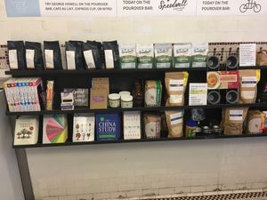 Package goods and knowledge to go at Clover Food Lab - Harvard Square in Cambridge