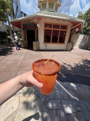 Watermelon tequila drink  at Disneyland - Paradise Garden Grill in Anaheim