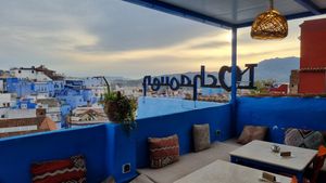 Cafe Clock, Chefchaouen at Cafe Clock in Chefchaouen