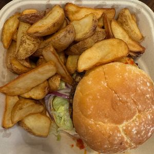 volcano burger   at Bob's Burgers & Brew in Everett