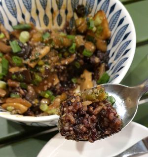 the rice was so good!! #Veganuary at Sound Kitchen - 사운드키친 in Seoul