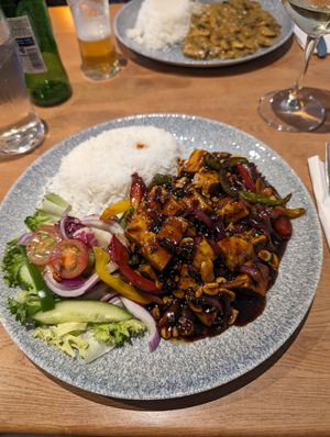 Teriyaki and peanut tofu at The Firth in Lossiemouth