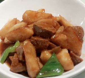 Vegetables and yam at Tianchu Miaoxiang - Tsinghua in Beijing