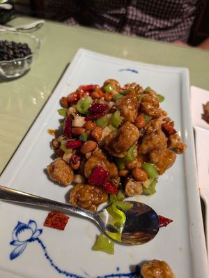Kung po chicken at Tianchu Miaoxiang - Tsinghua in Beijing