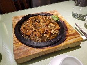 Tofu pan - salty, soft, hot and big. Very nice 7/10 at Tianchu Miaoxiang - Tsinghua in Beijing