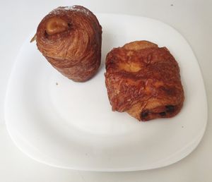 Caramel krafin and cocorolka (pain au chocolat) at Krafin in Prague