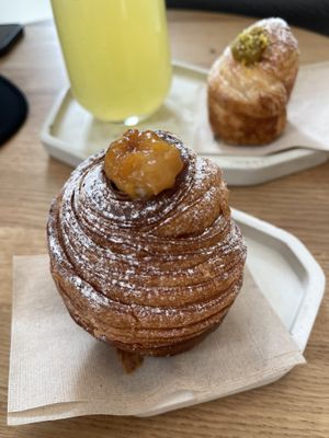Salted caramel cruffin   at Krafin in Prague