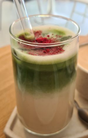 Ice matcha at Krafin in Prague