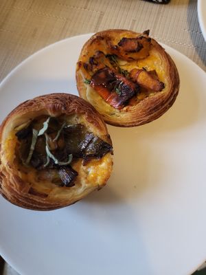 the tasty cheesy salty tarts at Krafin in Prague
