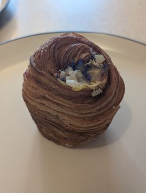 Blueberry cheesecake krafin - the flavours were a bit too subtle for my liking at Krafin in Prague