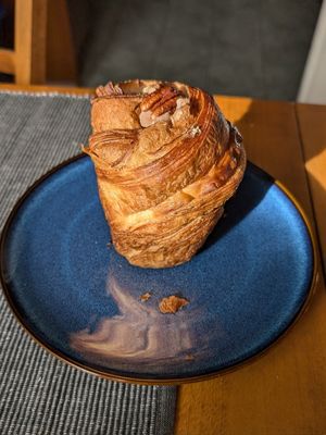 Pecan and chestnut krafin - on the specials menu in autumn 2024 at Krafin in Prague