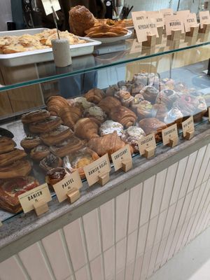 Pastry selection at Krafin in Prague