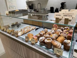 Lots of delicious cake options   at Krafin in Prague