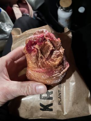 Panacotta (squashed 😂) flavour pastry  at Krafin in Prague