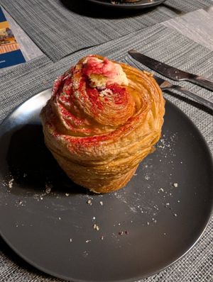 Krafin Raspberry pannacotta at Krafin in Prague