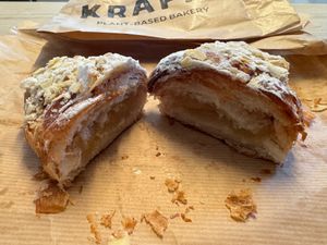 Almond croissant at Krafin in Prague