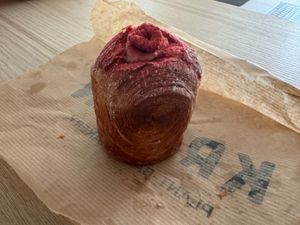 Mini Krafin with raspberries at Krafin in Prague