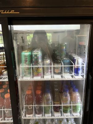 Soda, juice, and tea  at Sweet Tooth Coffee Shop in Great Abaco