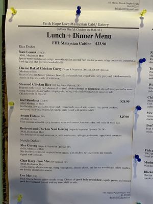   at Faith Hope Love Malaysian Cafe in Napier