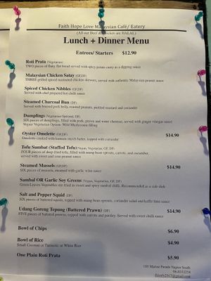   at Faith Hope Love Malaysian Cafe in Napier