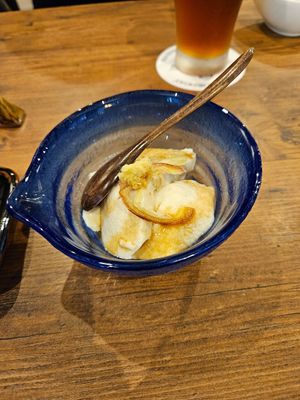 Chilled tofu at Yamanoma Brewery Craft Beer Pub in Nagano