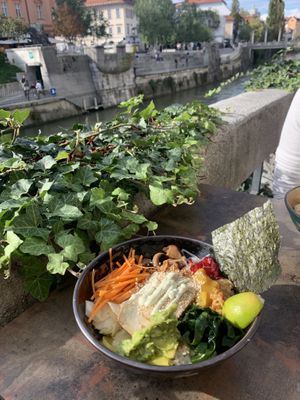Vegan poke  at Ondori Street Food in Ljubljana