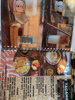 Menu  at Café Taganga in Santa Marta
