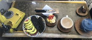 Vegan breakfast  at Café Taganga in Santa Marta