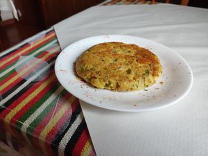 Tortilla vegana at Cruz de Tea in Tenerife
